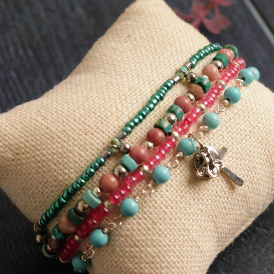 Turquoise & Rhodonite