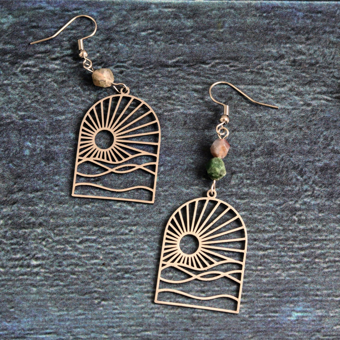 Green jasper sunrise