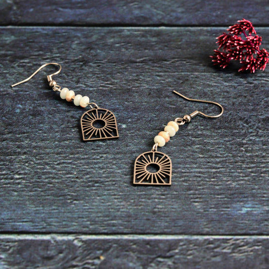 Milky quartz & sunrise - Handmade Jewellery - i am boho