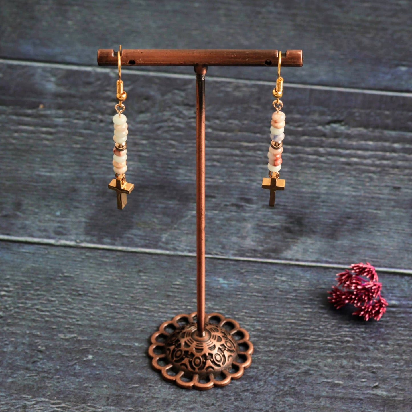 Cross & Plum blossom