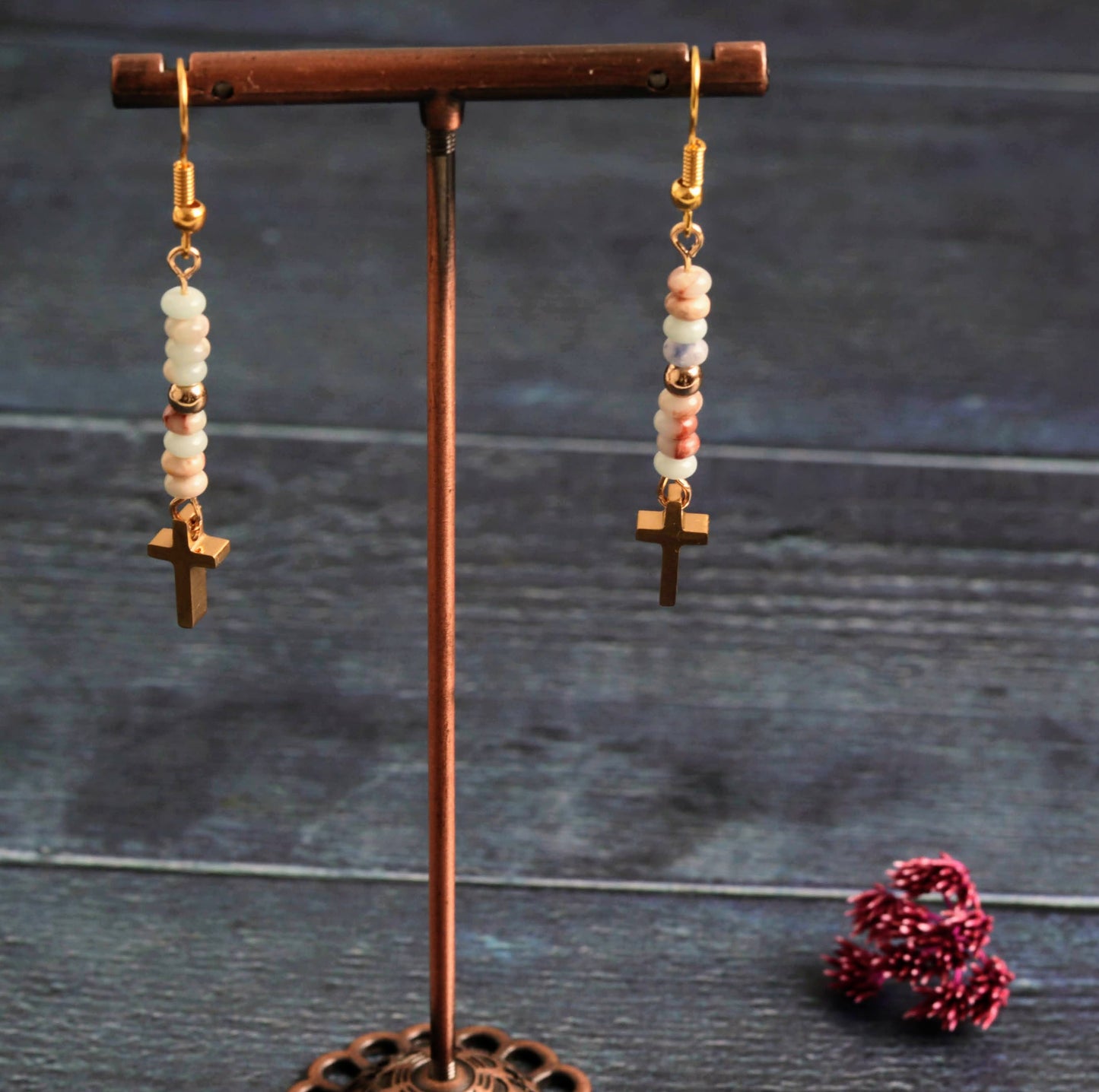 Cross & Plum blossom