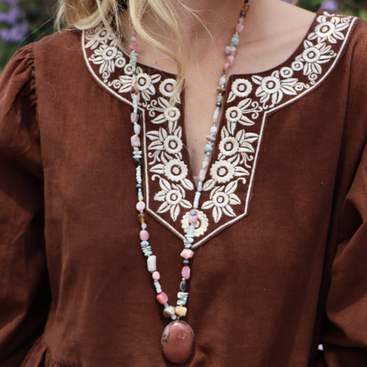 True Pink Opal & Rhodonite