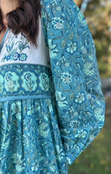 Laya dress in Aqua