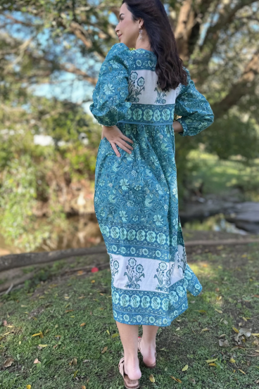 Laya dress in Aqua