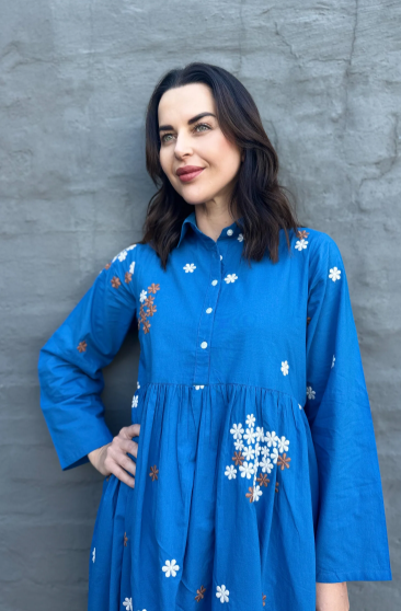 Nevaeh dress in Cobalt