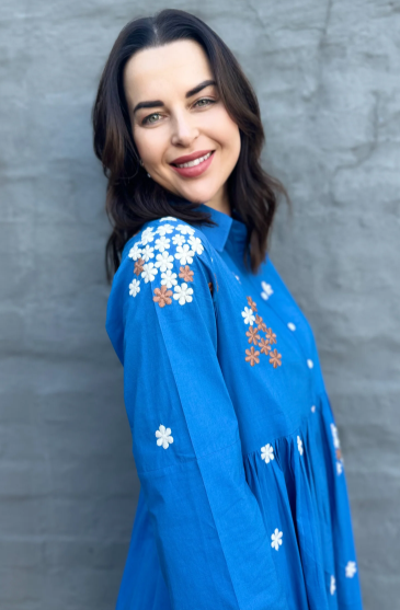 Nevaeh dress in Cobalt