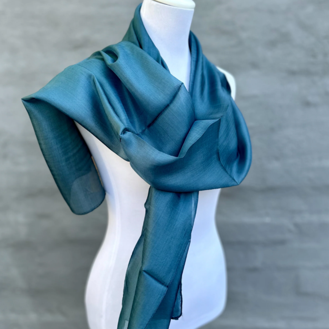 Silk Scarf in Granite