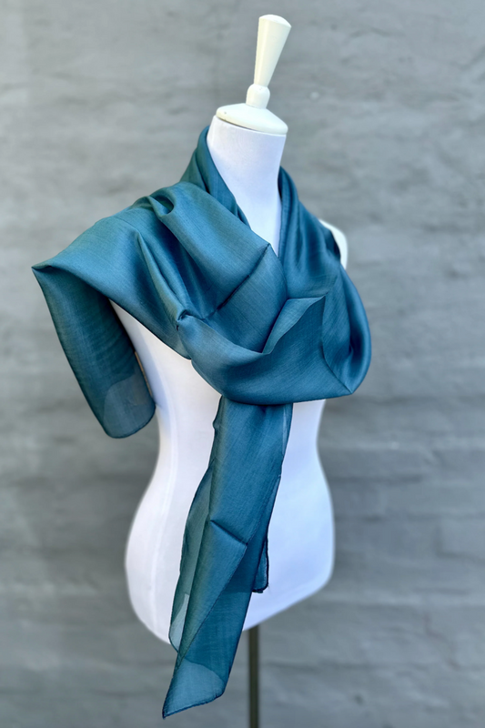 Silk Scarf in Granite