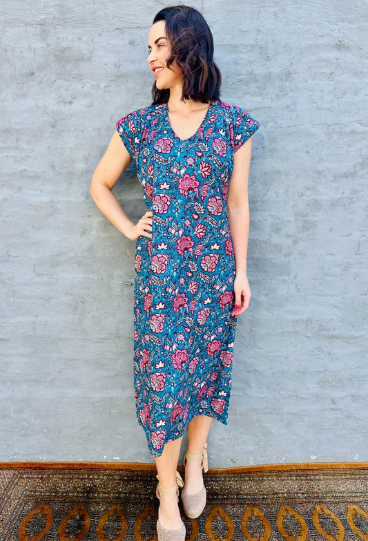 Savita in Teal Botanical