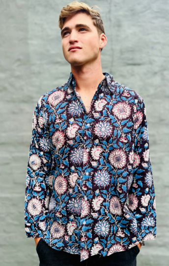 Long sleeve in Ebony Botanical