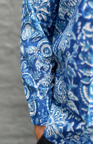 Long sleeve in Indigo Floral