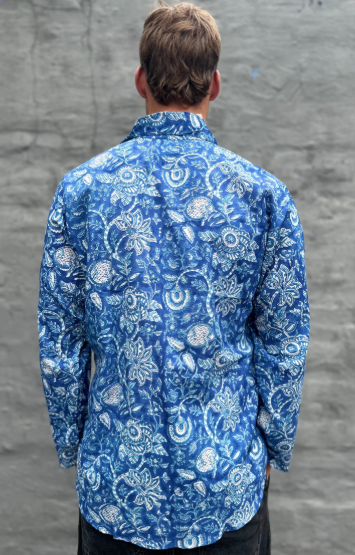 Long sleeve in Indigo Floral