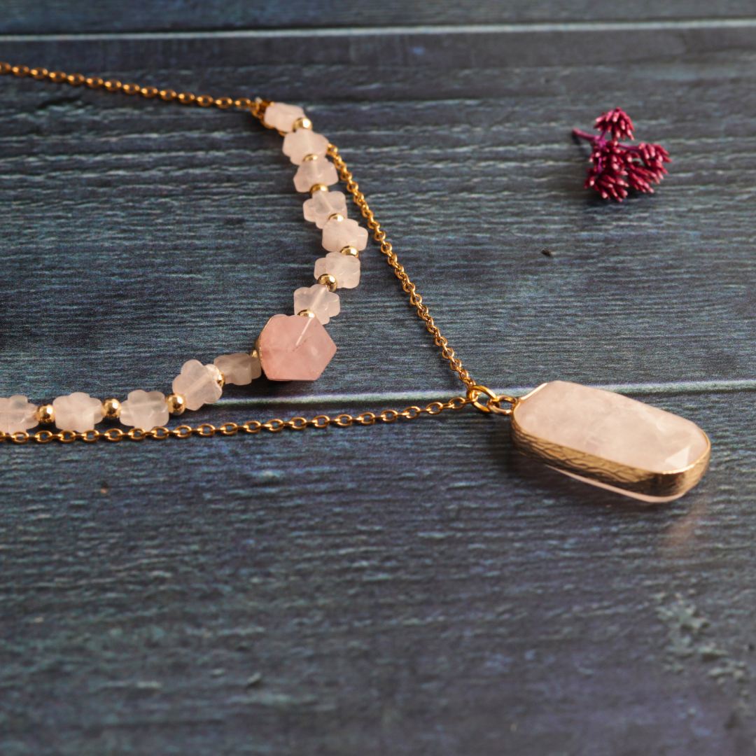 Layered Rose Quartz