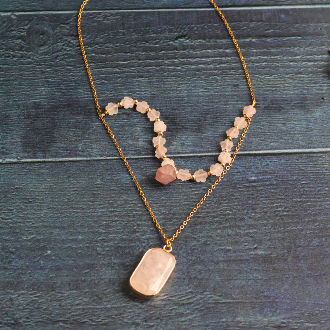 Layered Rose Quartz