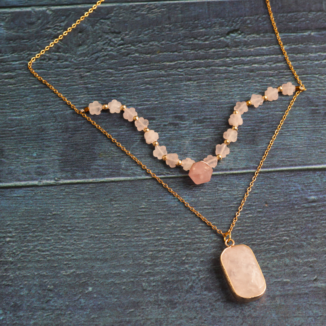 Layered Rose Quartz