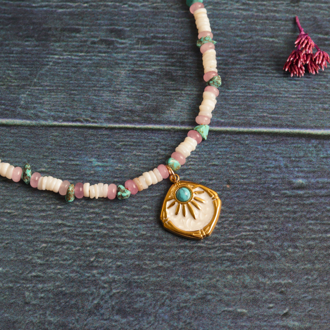 Turquoise & Rose Quartz