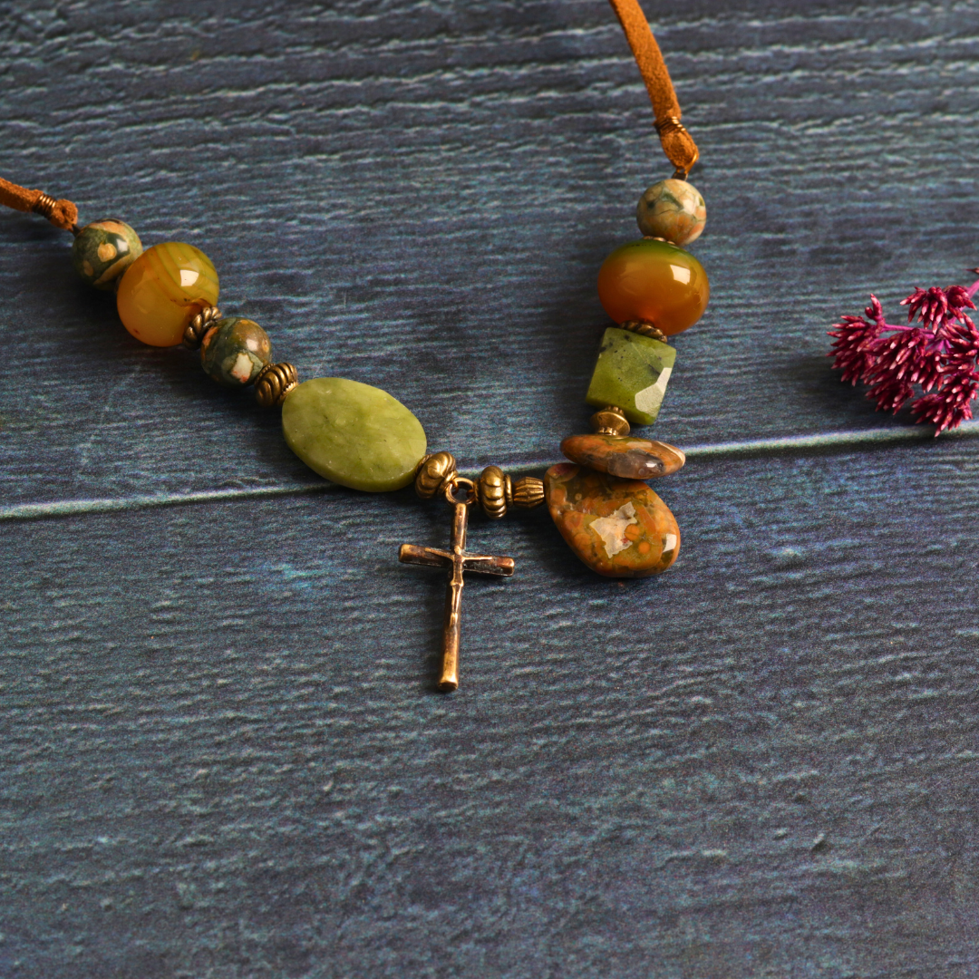 Leather & Rainforest Jasper
