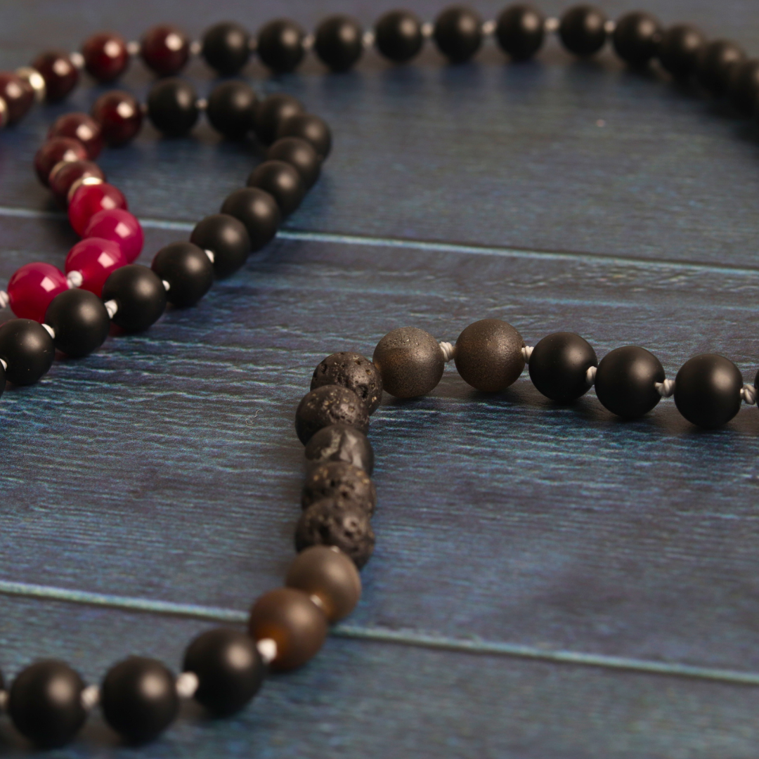 Rose Quartz & Onyx