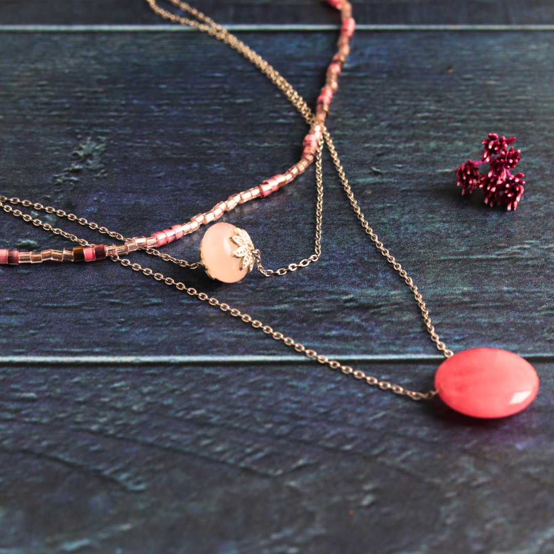Triple Rose Quartz