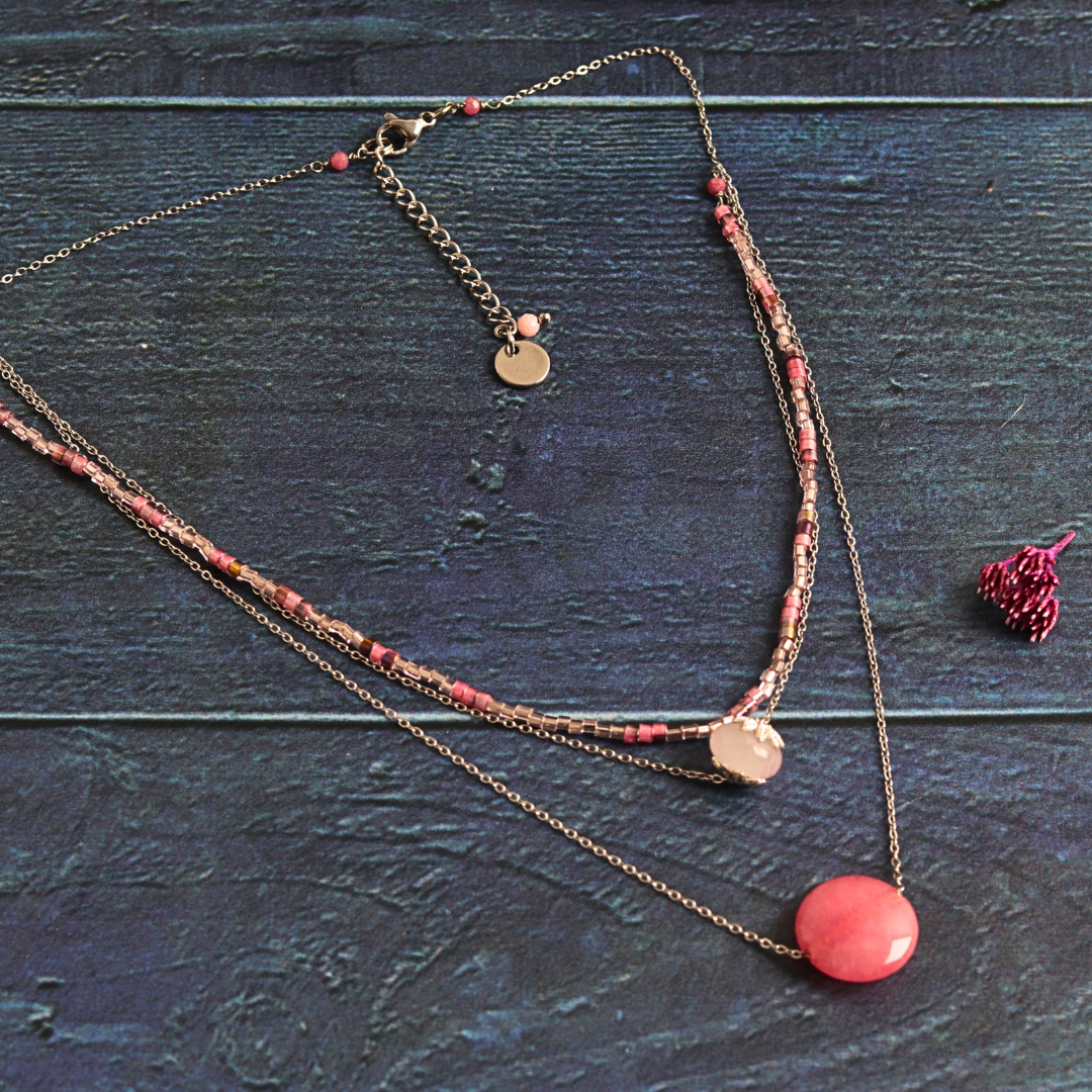 Triple Rose Quartz