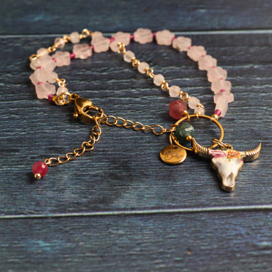 Rose Quartz & Tourmaline