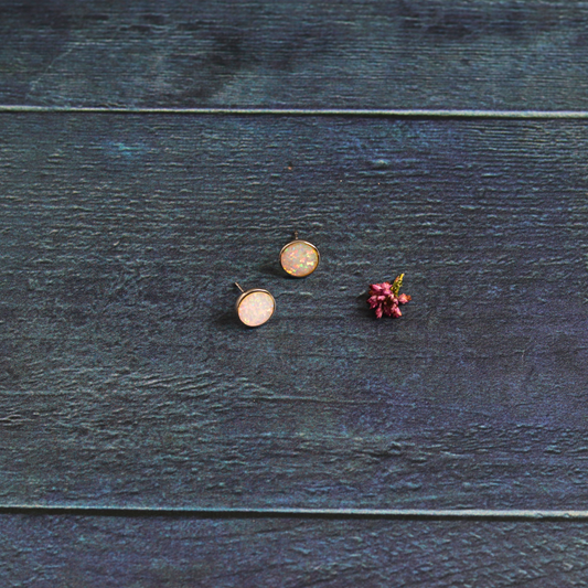 Molly moonstone studs