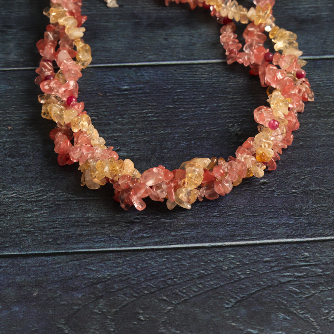 Citrine & tourmaline