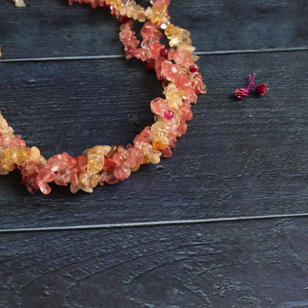 Citrine & tourmaline
