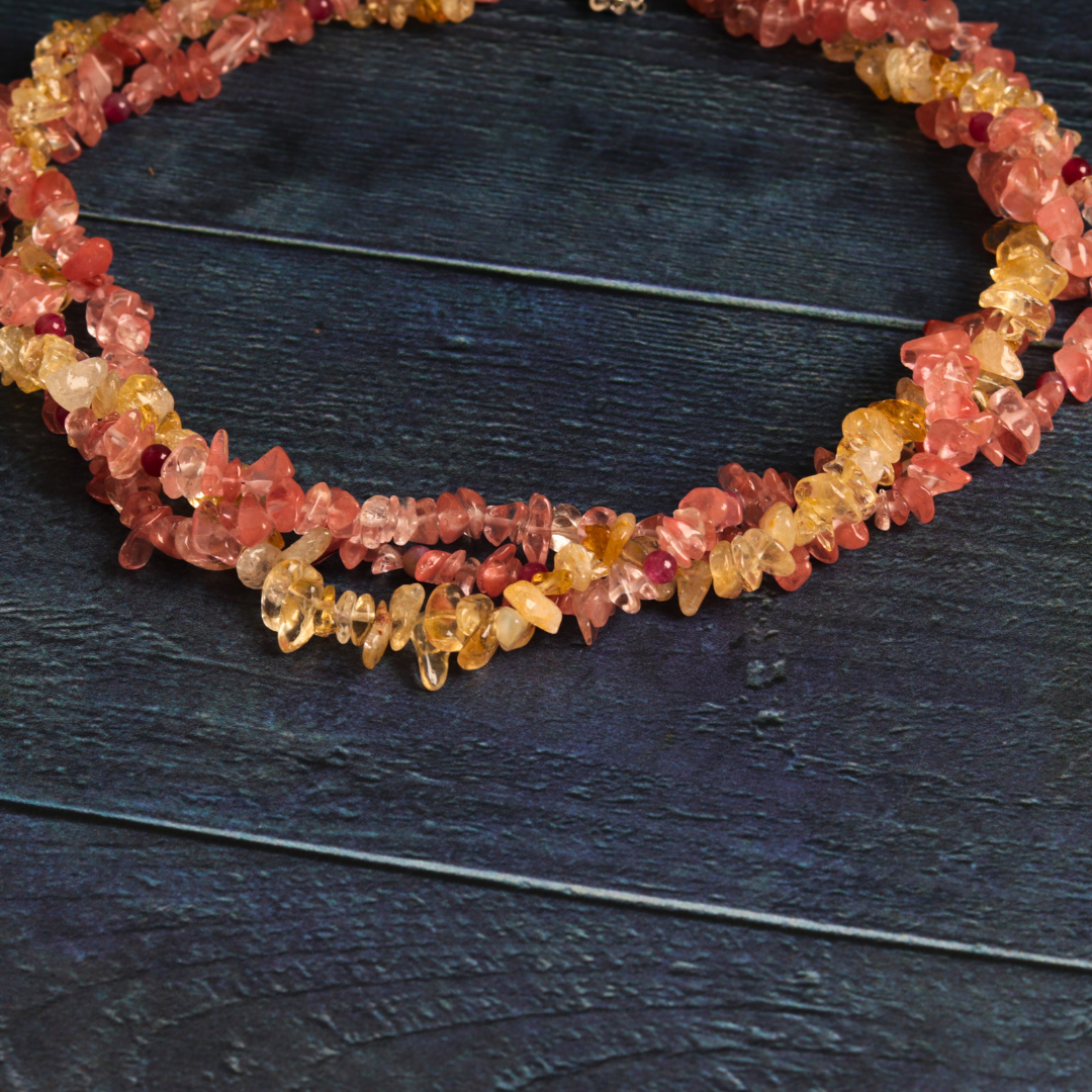 Citrine & tourmaline