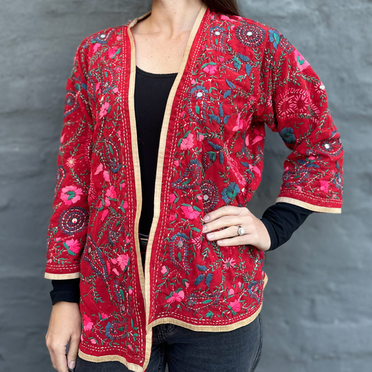 Phulkari Scarlet Paisley
