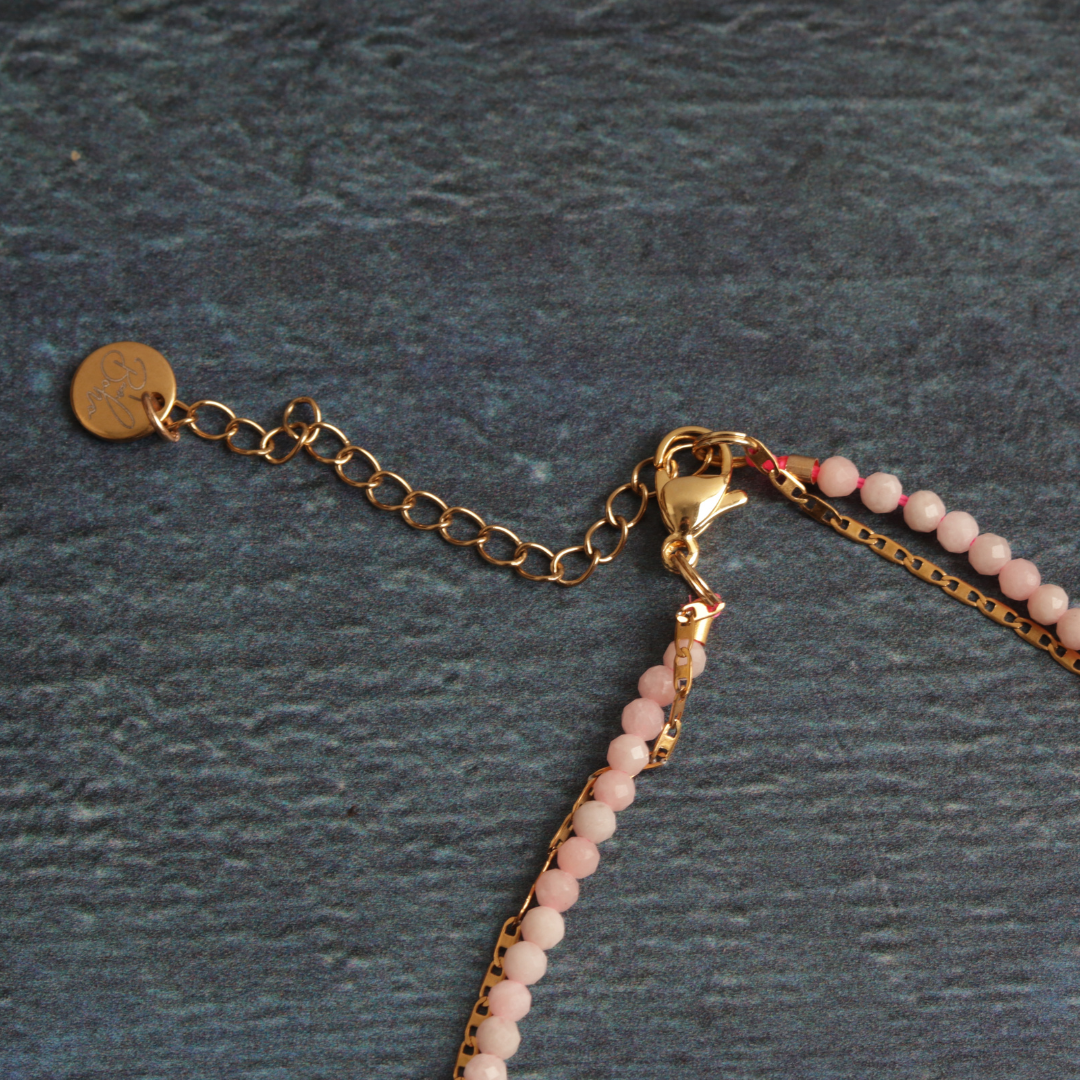 Rose Quartz & Freshwater Pearl