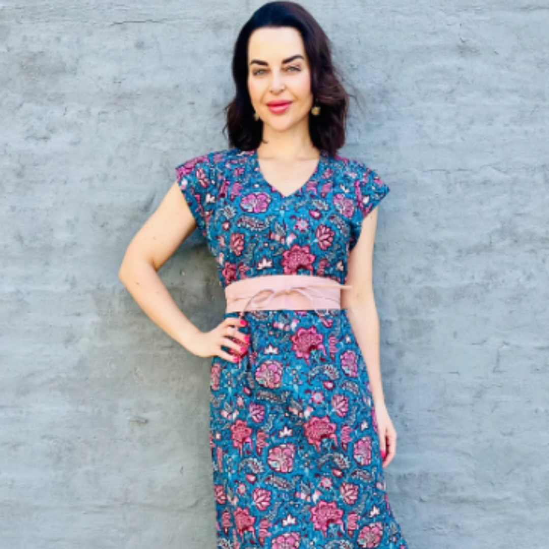 Savita in Teal Botanical