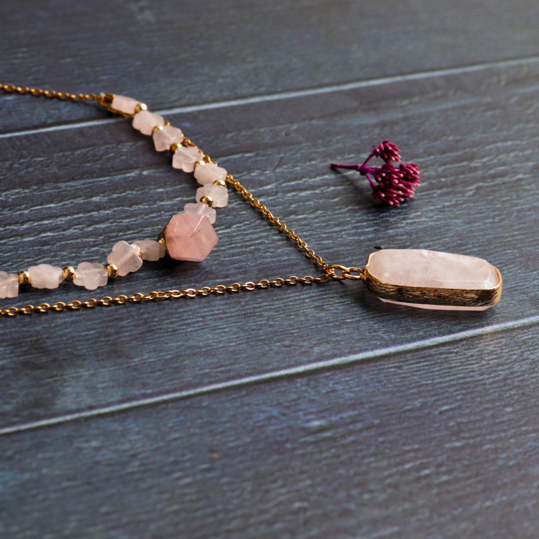 Layered Rose Quartz