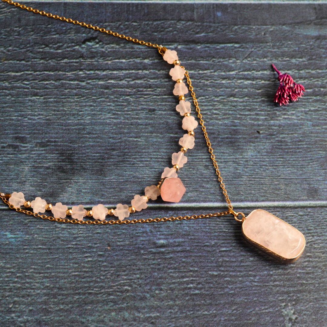 Layered Rose Quartz