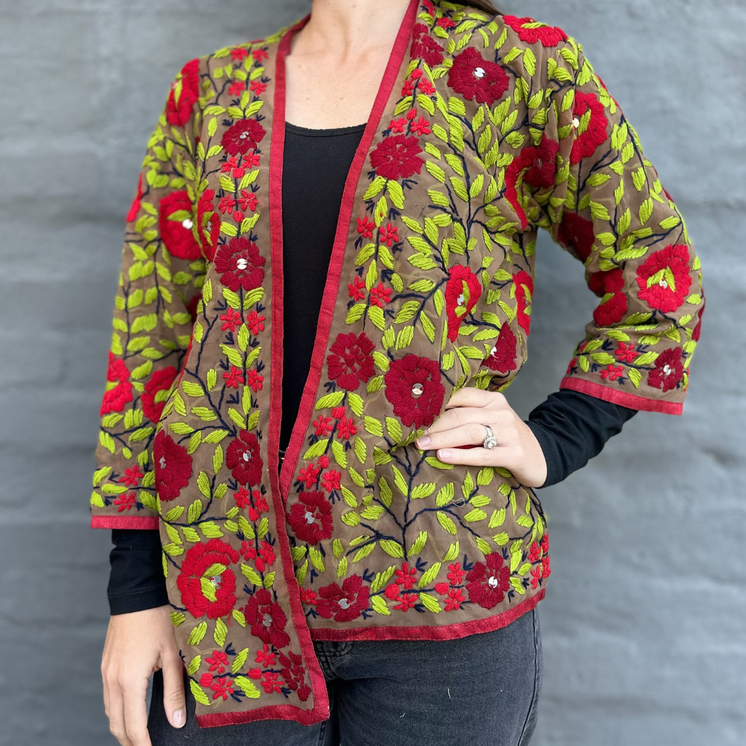 Phulkari Scarlet Ruby Rose