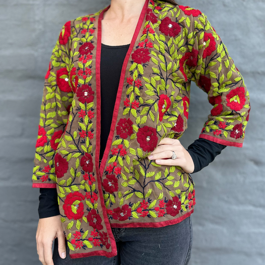 Phulkari Scarlet Ruby Rose