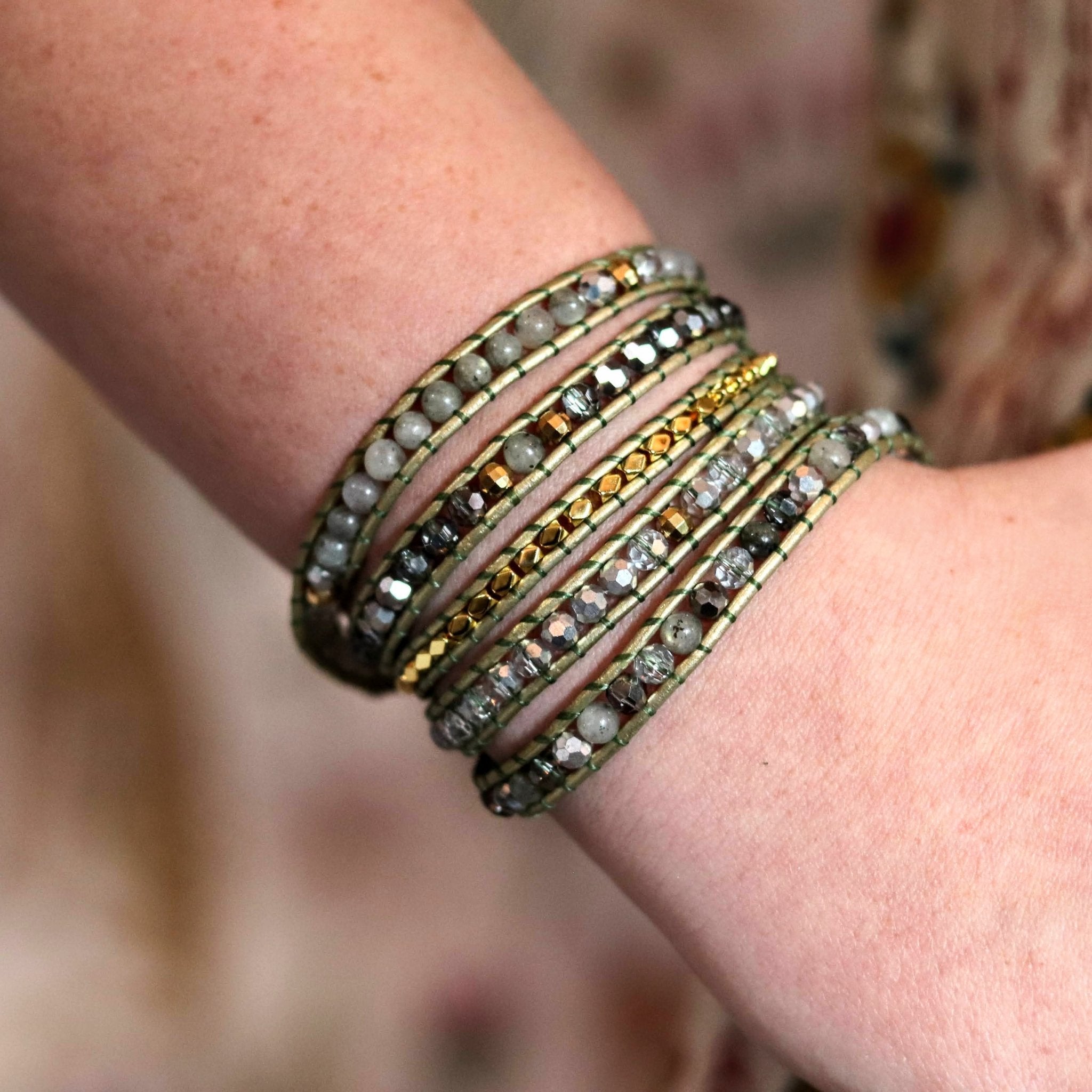 Agate & Labradorite Wrap- Handmade Jewellery - i am boho