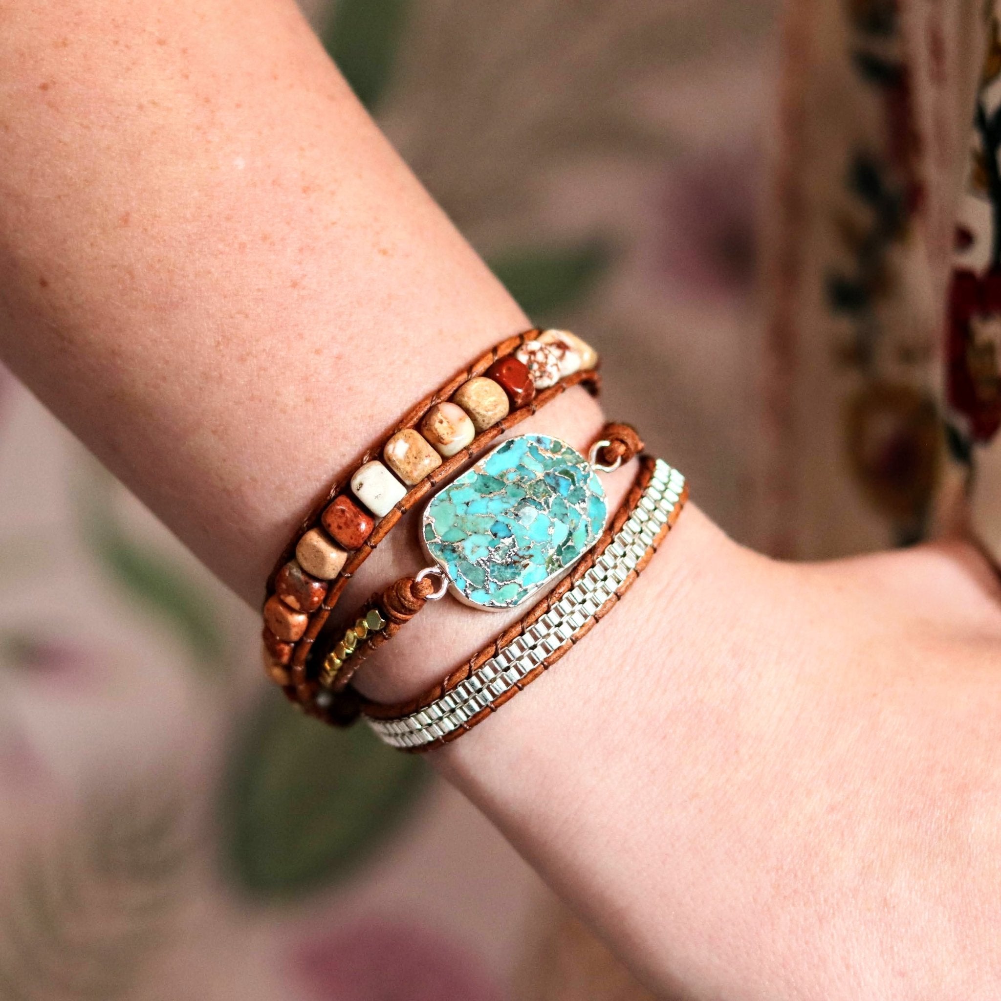 Lorde Turquoise & Picture Jasper- Handmade Jewellery - i am boho