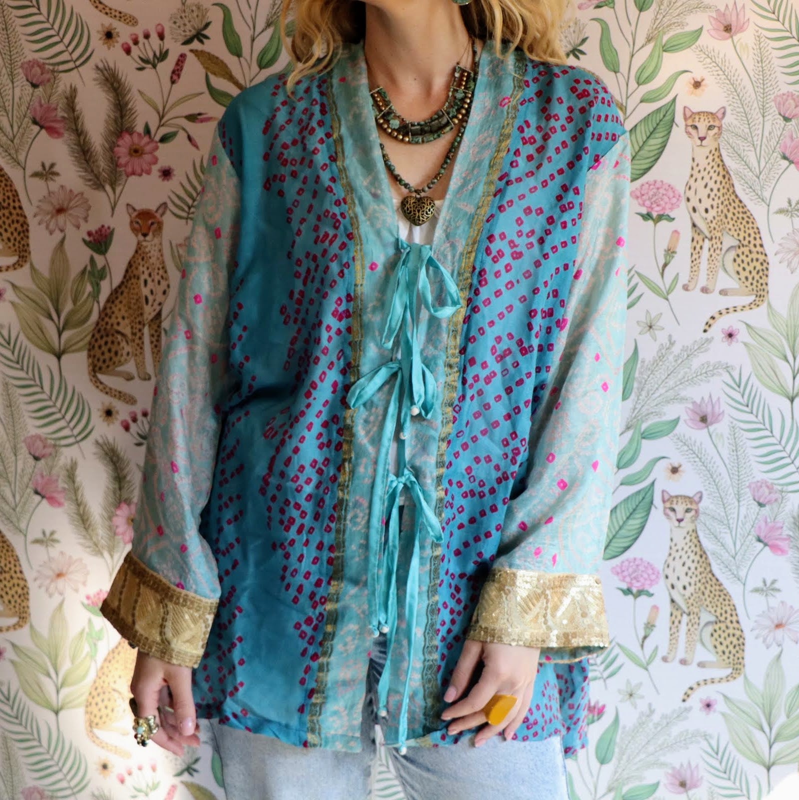 Painted Pulse Kimono Jacket