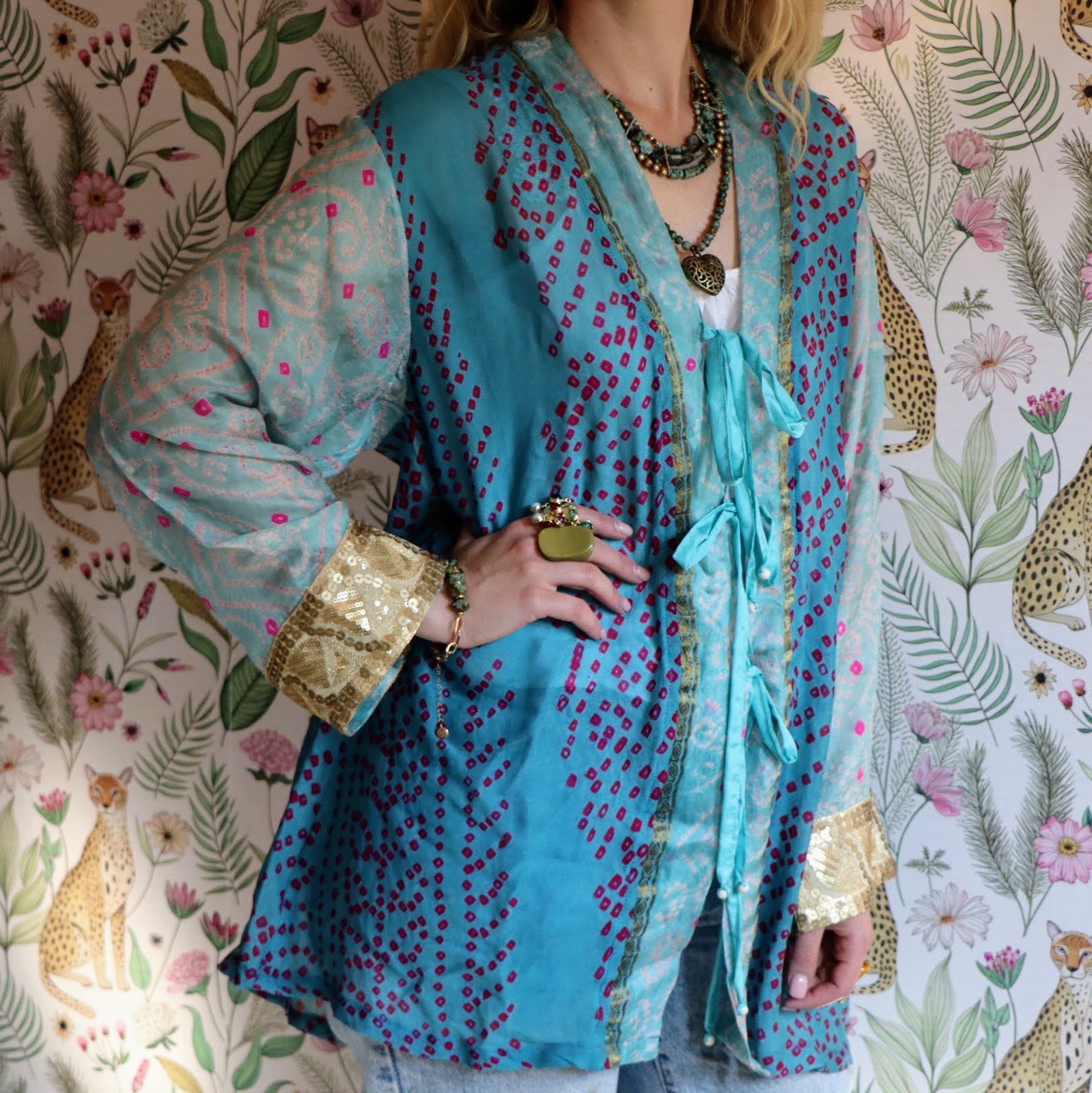 Painted Pulse Kimono Jacket