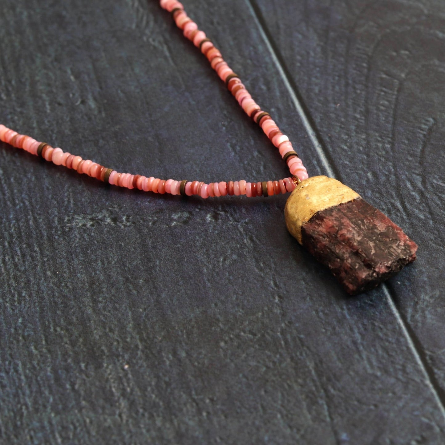 Raw Rhodonite – i am boho