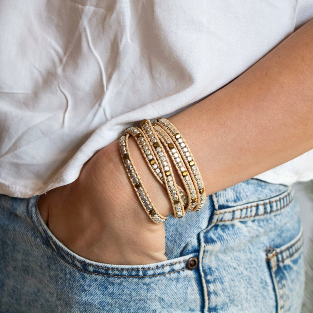 Metallic Bead Wrap