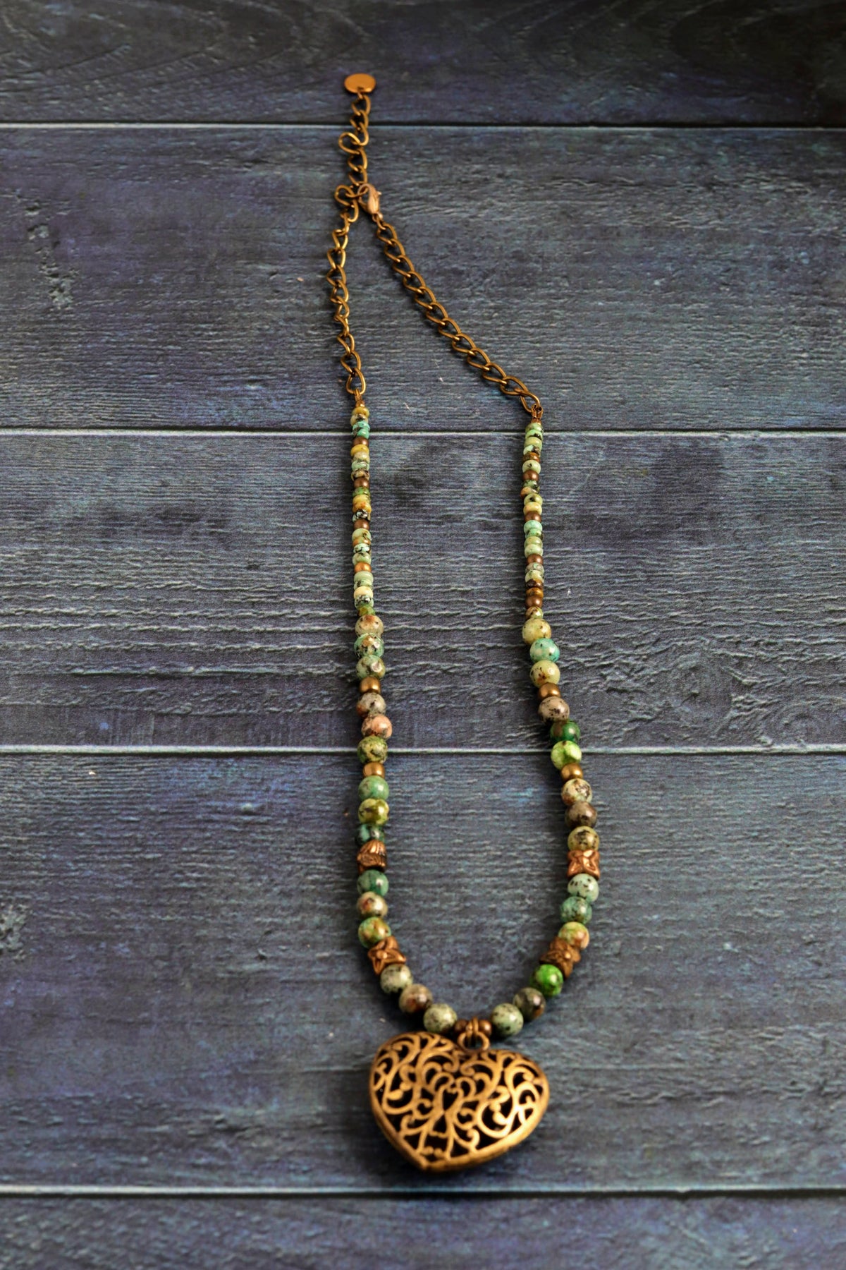 Brass & Bloom Heart