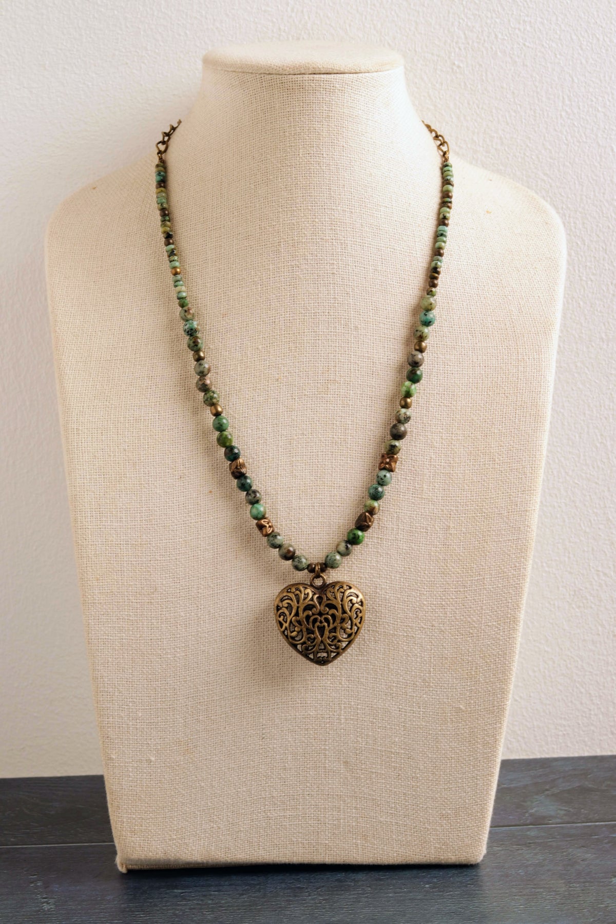 Brass & Bloom Heart