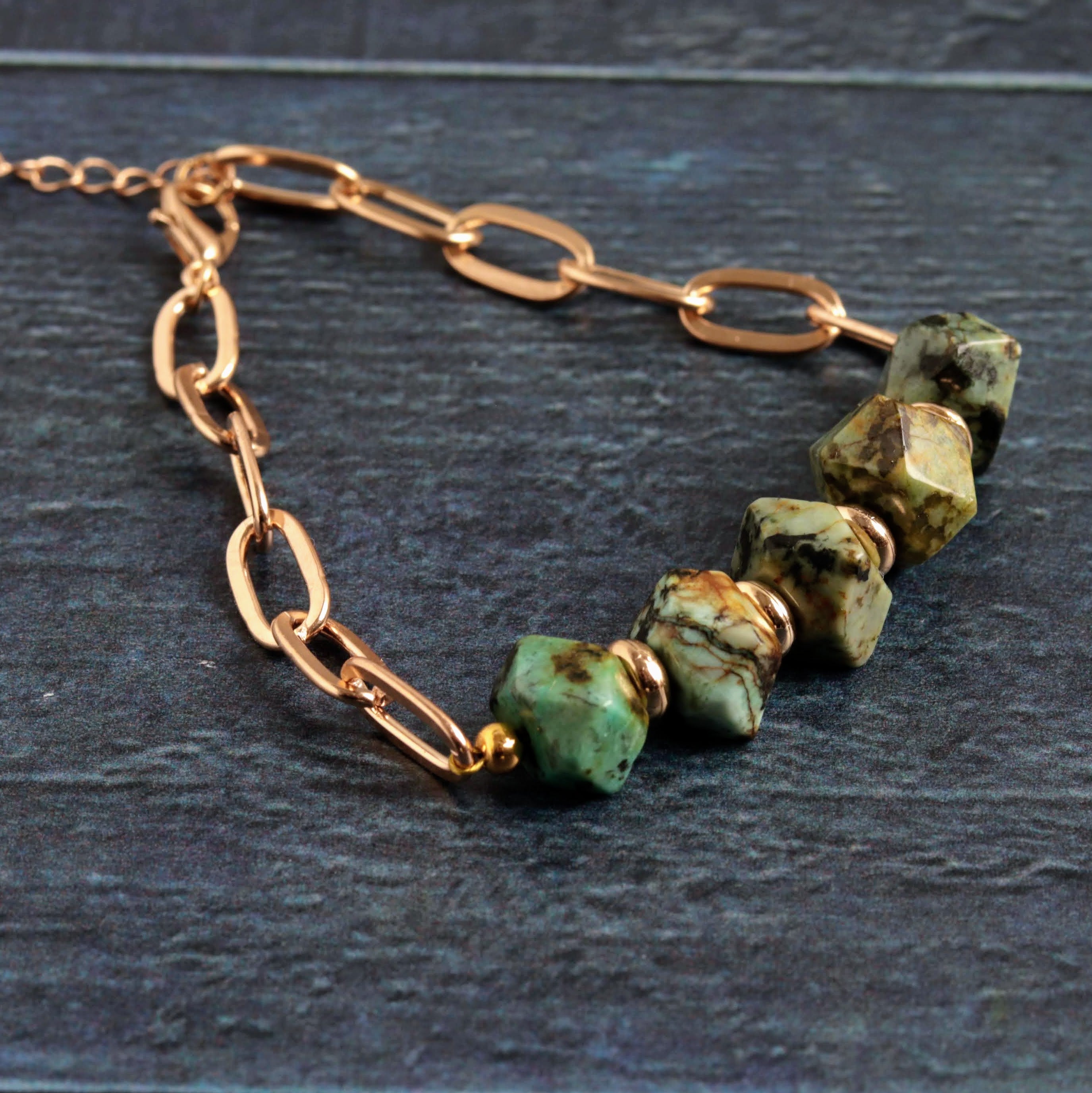 Green & Gold Bracelet