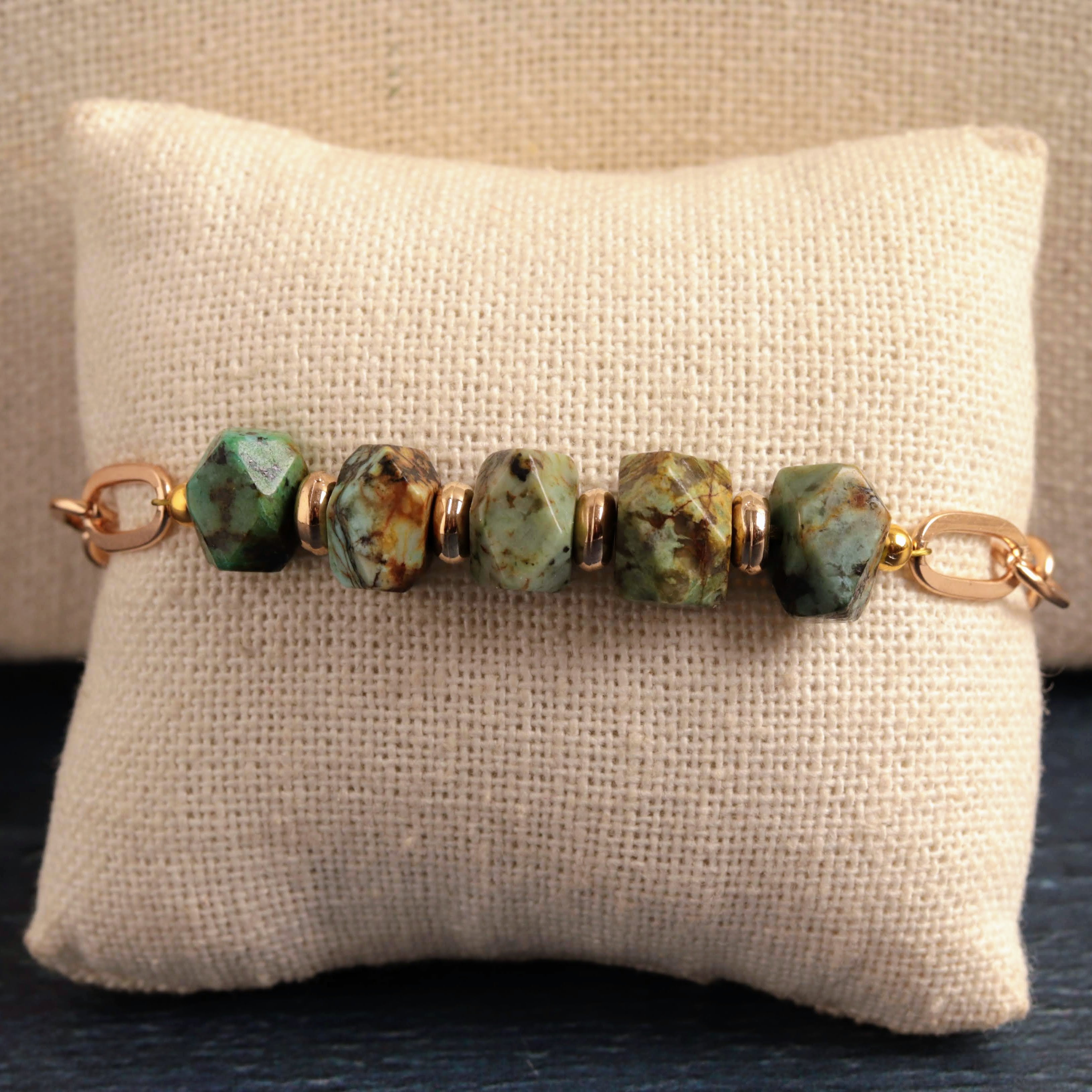 Green & Gold Bracelet