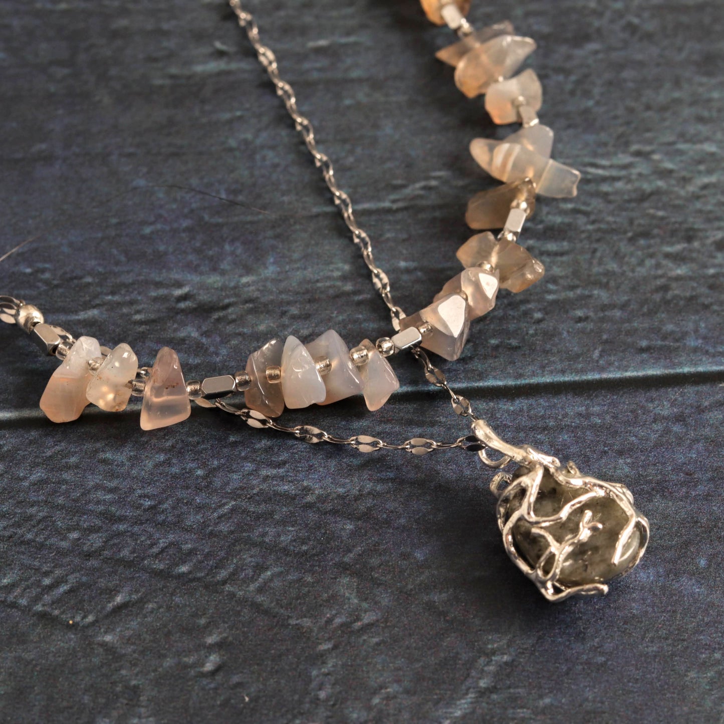 Labradorite two-tier