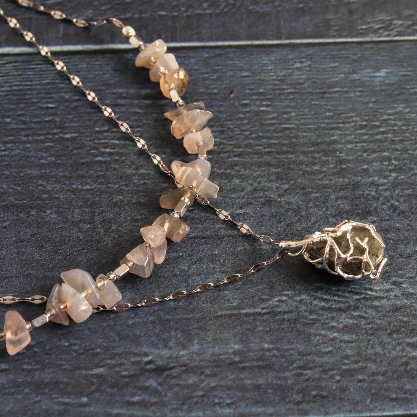 Labradorite two-tier