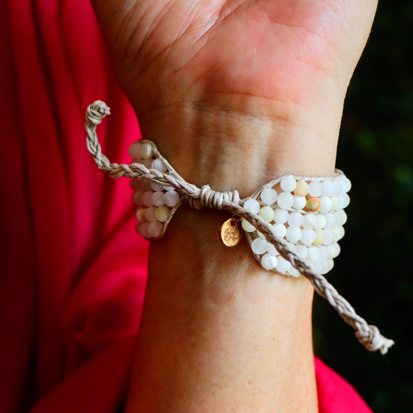 Flower Jade cuff