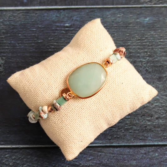 Rose gold Amazonite